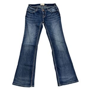 BKE Women's Boot Cut Jeans - Dark Blue